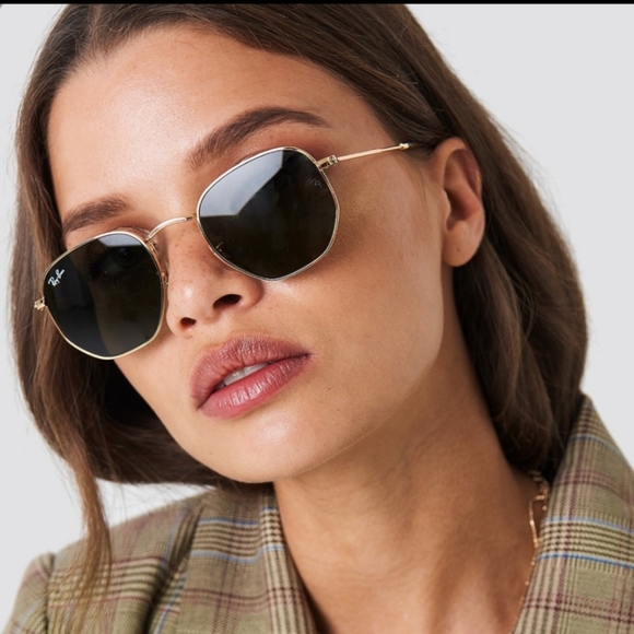 hexagonal ray ban polarized